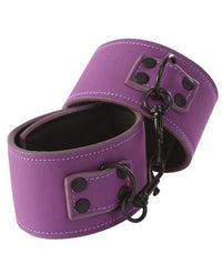 Lust Bondage Wrist Cuffs - Purple - THE FETISH ACADEMY 
