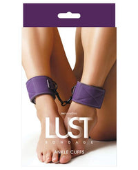 Lust Bondage Ankle Cuffs - Purple - TFA