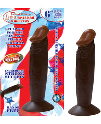 Real Skin Afro American Whoppers 6" Dong - THE FETISH ACADEMY 