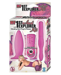My 1st Anal Explorer Kit Vibrating Butt Plug And Please - Pink - TFA
