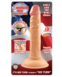 Real Skin All American Mini Whopper 5" Straight Dong - THE FETISH ACADEMY 