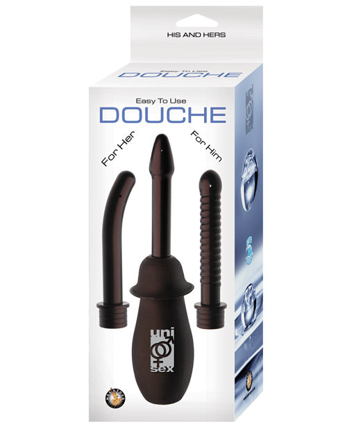 His & Hers Easy To Use Douche - Black - THE FETISH ACADEMY 