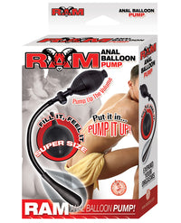 Ram Anal Balloon Inflatable Pump - Black - THE FETISH ACADEMY 