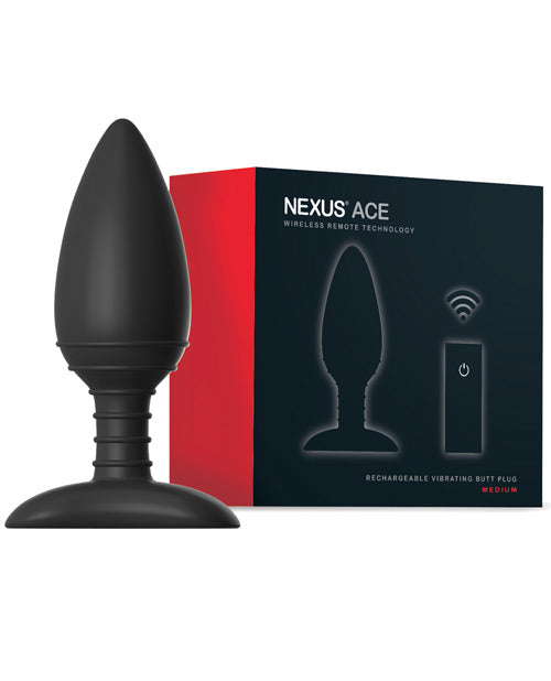 Nexus Ace Remote Control Medium Butt Plug - THE FETISH ACADEMY 