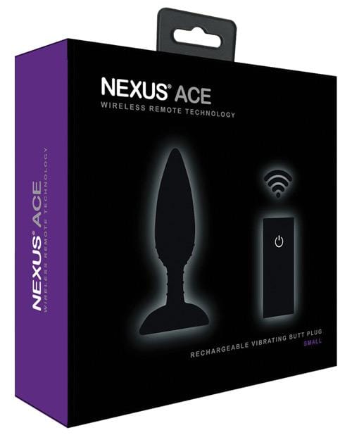 Nexus Ace Remote Control Butt Plug Small - Black - TFA