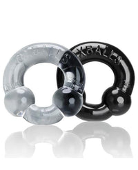 Oxballs Ultraballs Cock Rings - Black-clear Pack Of 2 - THE FETISH ACADEMY 