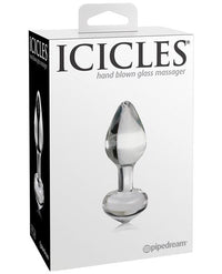 Icicles No. 44 Hand Blown Glass Butt Plug - Clear - TFA