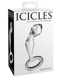 Icicles No. 46 Hand Blown Glass Butt Plug - Clear - THE FETISH ACADEMY 