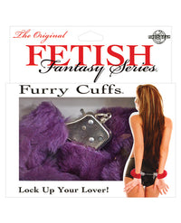 Fetish Fantasy Series Furry Cuffs - Purple - THE FETISH ACADEMY 