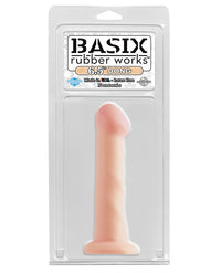 Basix Rubber Works 6.5" Dong - Flesh - THE FETISH ACADEMY 