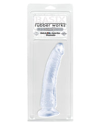 Basix Rubber Works 7" Slim Dong - Clear - THE FETISH ACADEMY 
