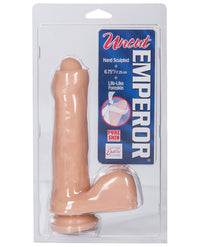Uncut Emperor Soft Dong W-suction Cup - Ivory - THE FETISH ACADEMY 