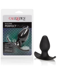 Silicone Perfect Plug - Black - THE FETISH ACADEMY 