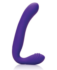 Love Rider Rechargeable Strapless Strap On - Purple - THE FETISH ACADEMY 