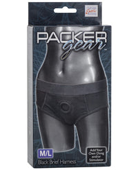 Packer Gear Brief Harness M-l - Black - THE FETISH ACADEMY 