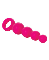 Calexotics Silicone Booty Beads - Pink - THE FETISH ACADEMY 
