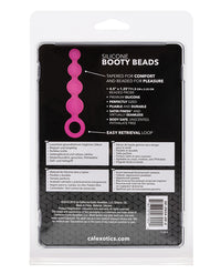 Calexotics Silicone Booty Beads - Pink - THE FETISH ACADEMY 