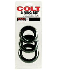 Colt 3 Ring Set - THE FETISH ACADEMY 