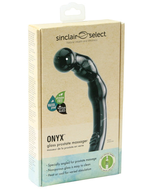 Sinclair Institute Select Onyx Glass Prostate Massager - THE FETISH ACADEMY 