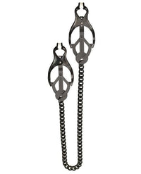 Spartacus Black Butterfly Style Nipple Clamps W-chain - TFA