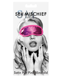 Sex & Mischief Satin Blindfold - Hot Pink - THE FETISH ACADEMY 