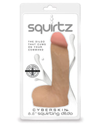 Squirtz Cyberskin 8.5" Squirting Dildo - Flesh - THE FETISH ACADEMY 