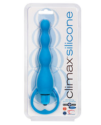 Climax Silicone Vibrating Bum Beads - Blue - THE FETISH ACADEMY 