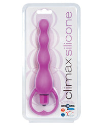 Climax Silicone Vibrating Bum Beads - Purple - THE FETISH ACADEMY 
