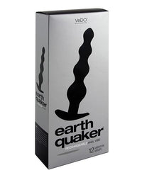 Vedo Earth Quaker Anal Vibe - Just Black - TFA
