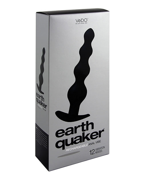 Vedo Earth Quaker Anal Vibe - Just Black - THE FETISH ACADEMY 