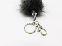 15" FAUX Wolf Clip on Tail with Key Chain - TFA