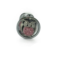 Owl Bedazzled Stainless Steel Bling Plug - Fetish Academy Exclusive - THE FETISH ACADEMY 