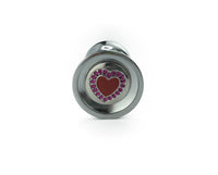 Heart Bedazzled Stainless Steel Bling Plug - Fetish Academy Exclusive - THE FETISH ACADEMY 