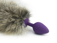 36" Extra Long Sewn Genuine Golden Island Fox Tail Butt Plug - Fetish Academy Exclusive - THE FETISH ACADEMY 