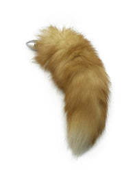 16" Blonde Silver Fox Tail Butt Plug - THE FETISH ACADEMY 