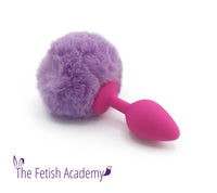 Faux Lavender Bunny Tail Butt Plug - THE FETISH ACADEMY 