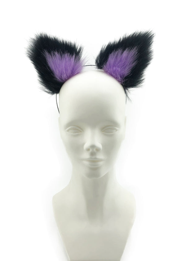 Black and Purple Wolf Ears - THE FETISH ACADEMY 