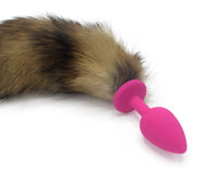 14"-16" Genuine American Red Fox Tail Butt Plug - THE FETISH ACADEMY 