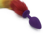 15" Rainbow Pride FAUX Fox Tail Butt Plug - TFA