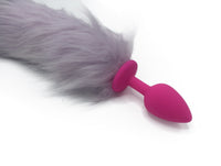 15" Purple Gradient FAUX Fox Tail Butt Plug - TFA