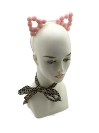 Cat Ears with Pink Pom Pom Balls - TFA