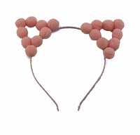 Cat Ears with Pink Pom Pom Balls - TFA