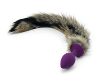 12"-13" Genuine Cat Tail Butt Plug - THE FETISH ACADEMY 