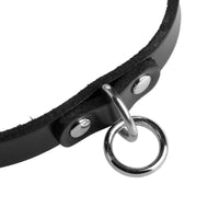 Unisex Leather Choker with O-Ring - TFA