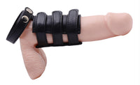 Leather Cock Ring with Penis Sheath - TFA