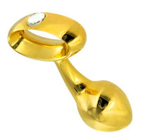 Gold Prostate Plug with Diamond Gem - TFA