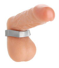 Silver Hex Heavy Duty Cock Ring and Ball Stretcher - TFA