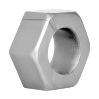 Silver Hex Heavy Duty Cock Ring and Ball Stretcher - TFA