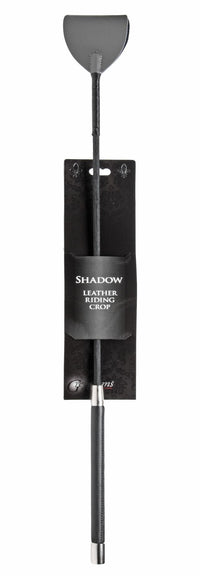 Shadow Grey Leather Riding Crop - TFA