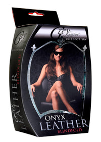 Onyx Leather Blindfold - TFA